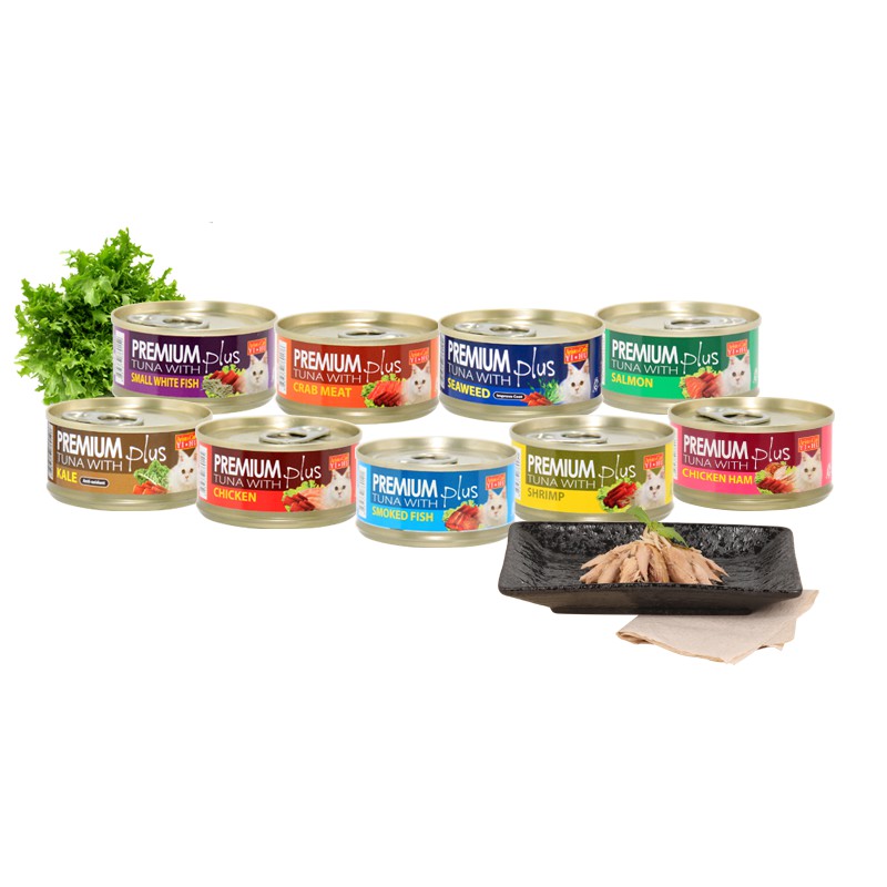 ARISTO-CATS® 24 x 80G PREMIUM PLUS TUNA SERIES CANNED WET FOOD