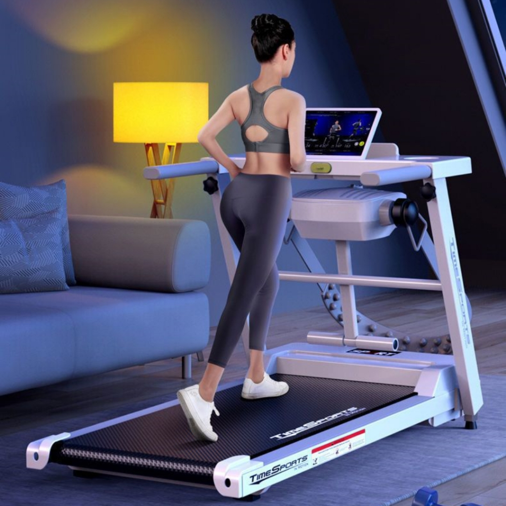 Gym Fitness Machine Motorized Treadmill  Stocks Foldable Treadmill Mini Running Jogging Runningelectric walking platform