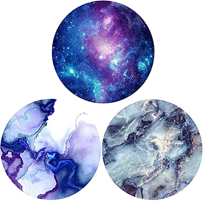 Universal Phone Stand and Tablet Holder(3 Pack) - Marble Galaxy Nebula